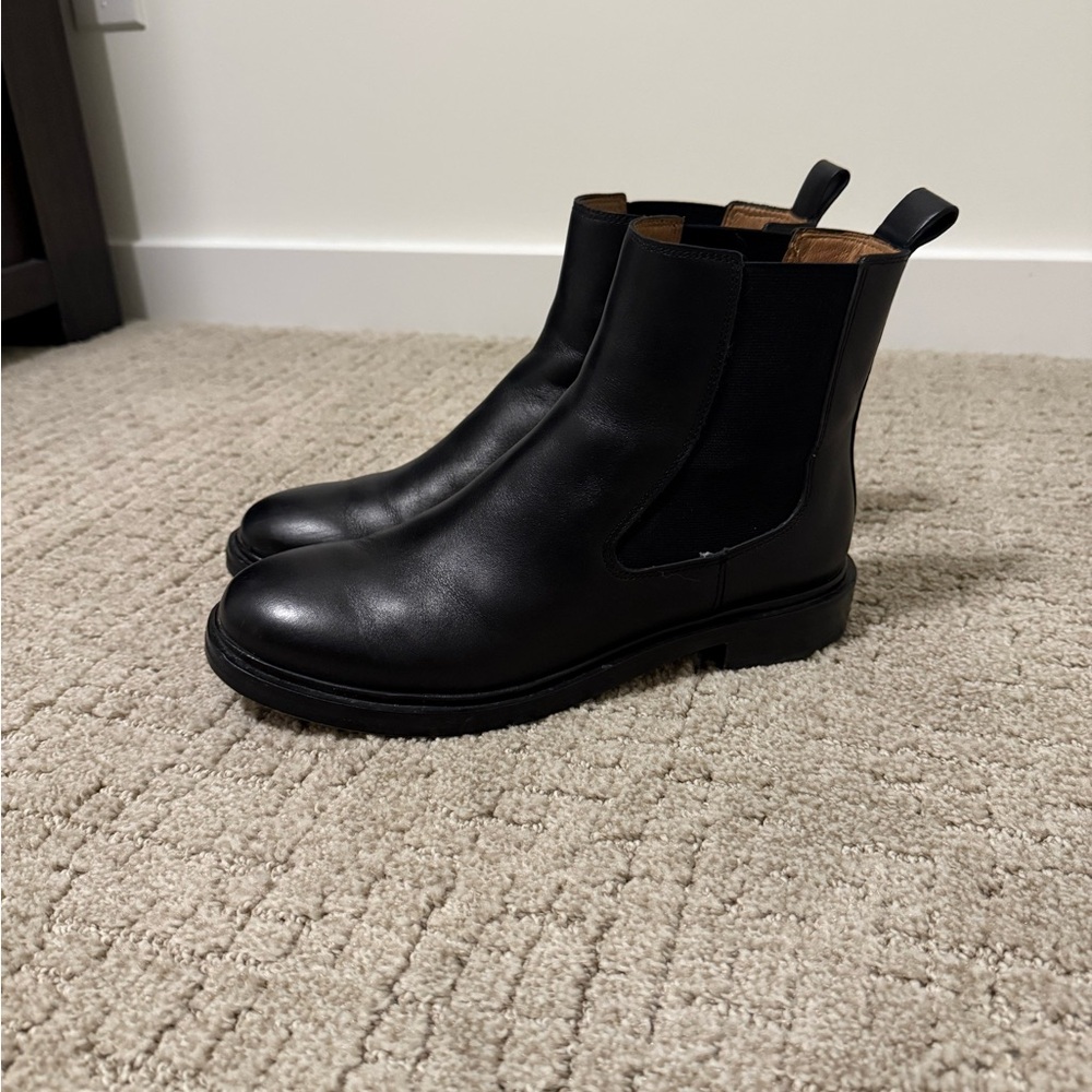 LIKE NEW Madewell Black Leather Womens's Boots